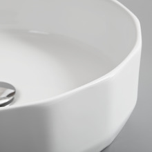 Cove 400mm Gloss White Ceramic Above Counter Basin